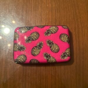 Pink Wallet with Pineapple Design